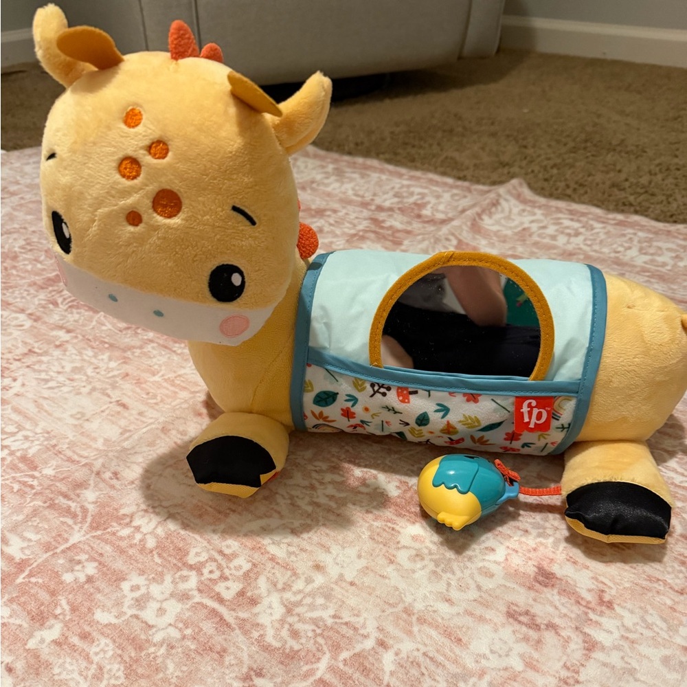 Fisher-Price Giraffe Plush tummy time toy